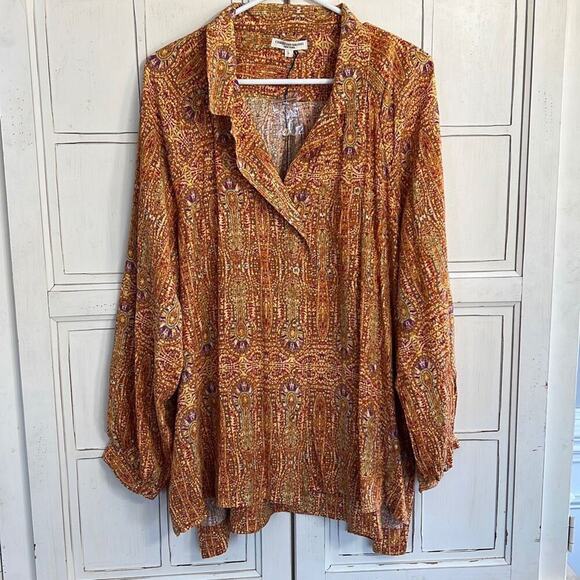 NWOT Christian Siriano size large womens oversized blouse top shirt - Picture 1 of 4